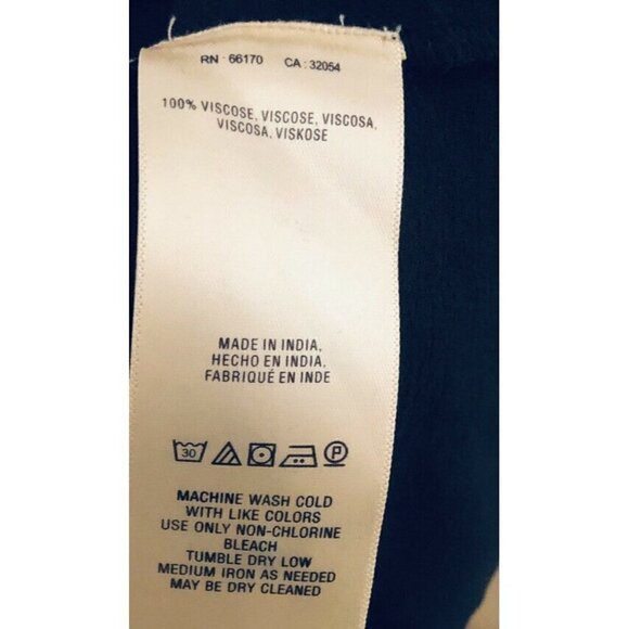 Anthropologie Maeve Womens Size 2 Mavra Black Cold Shoulder Ruffle Blouse Boho - Picture 5 of 5